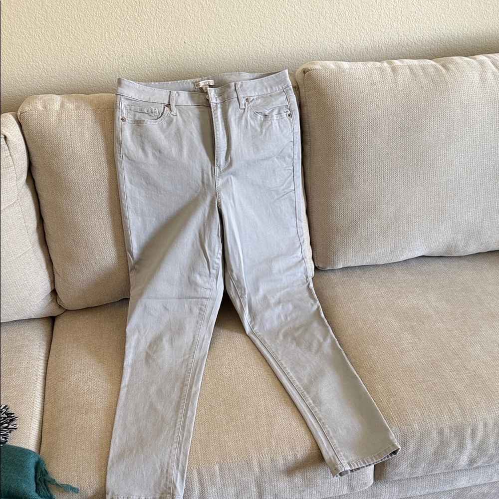 eva mendes for New York & Company Light Gray Slim Pants